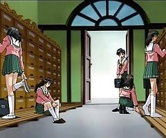 Bright incest toon with son doing sister and mom in the kitchen.